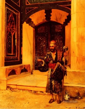  egg oil painting - The Beggar Arabian painter Rudolf Ernst